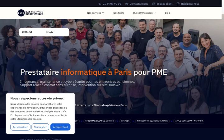 Screenshot of easyserviceinformatique.com