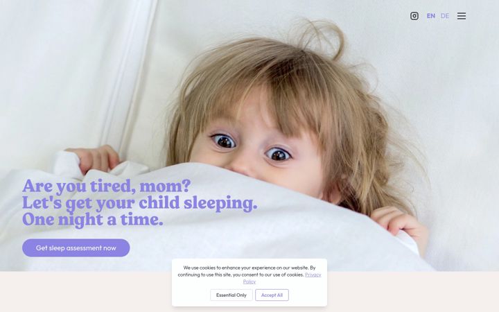 Screenshot of easysleeplab.com