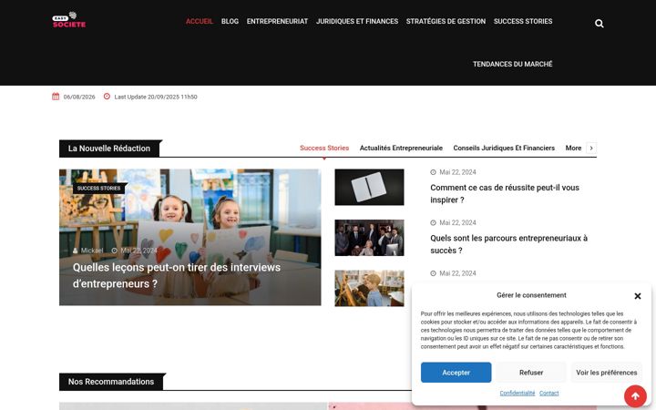 Screenshot of easysociete.com