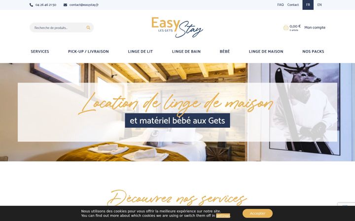 Screenshot of easystay-lesgets.com