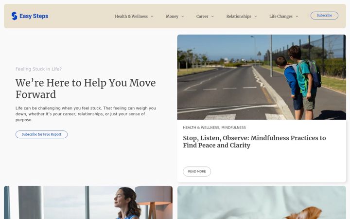 Screenshot of easystepspublishing.com