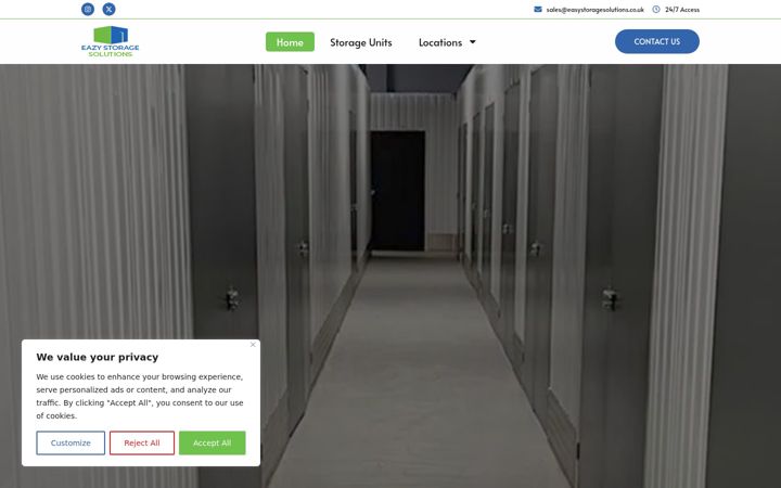 Snimka zaslona za easystoragesolutions.co.uk