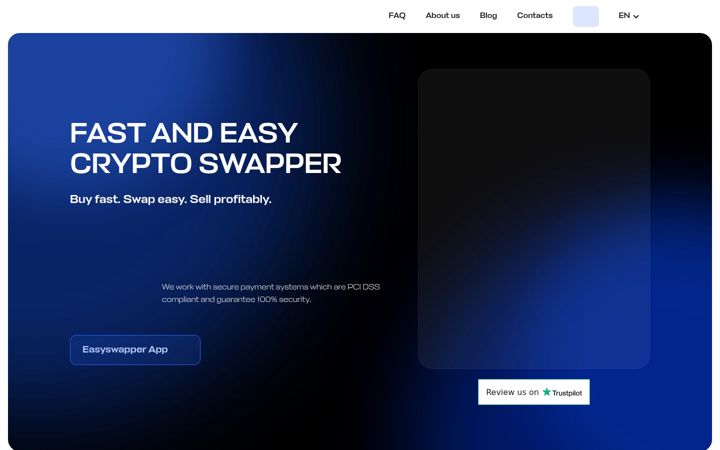 Capture d'écran de easyswapper.io