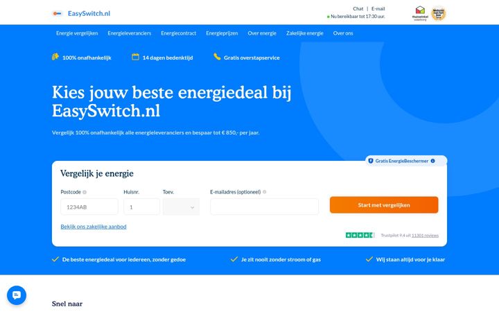 Screenshot di easyswitch.nl