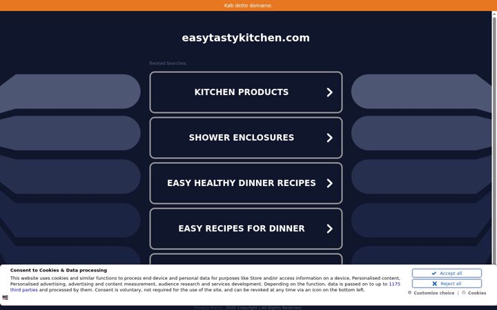 Screenshot of easytastykitchen.com