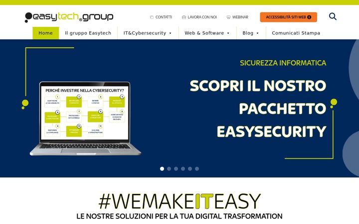 Ekrānuzņēmums no easytechgroup.it