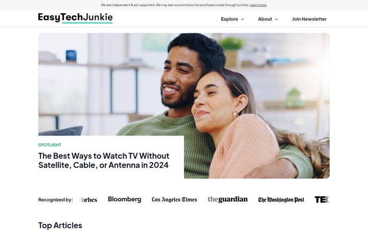 Screenshot of easytechjunkie.com