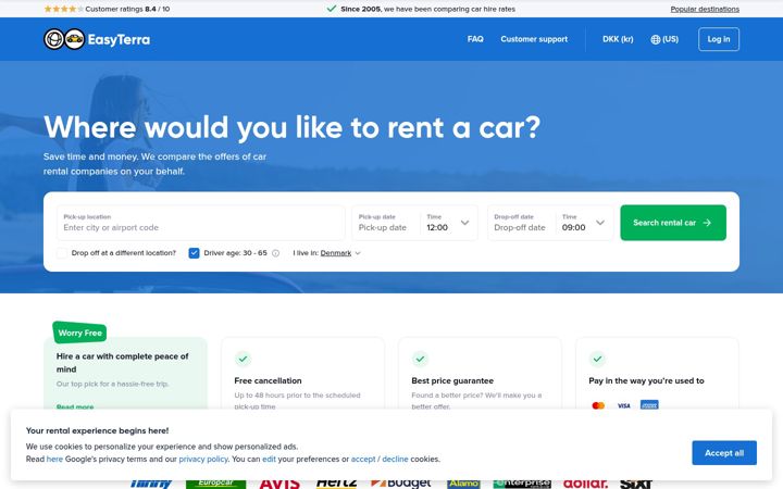 Skjermbilde av easyterra.com