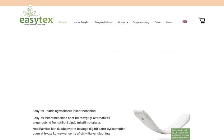 Screenshot of easytex.dk
