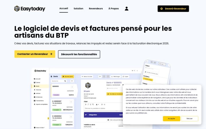 Screenshot of easytoday.fr