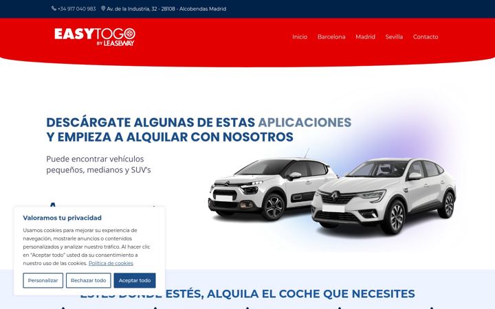 Zrzut ekranu easytogo.es