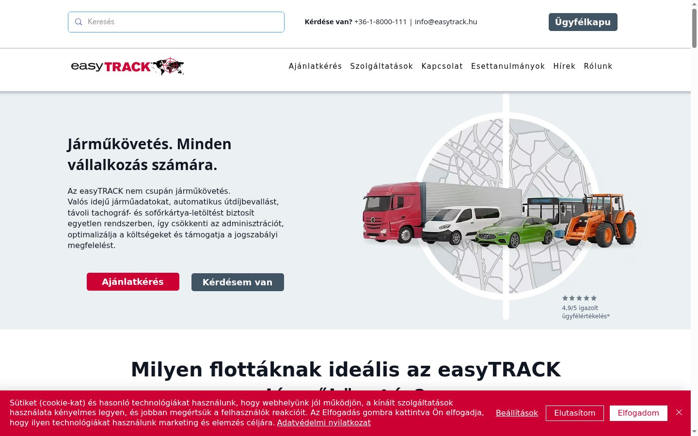 Skärmbild av samtyckesbannern som visades före någon interaktion
