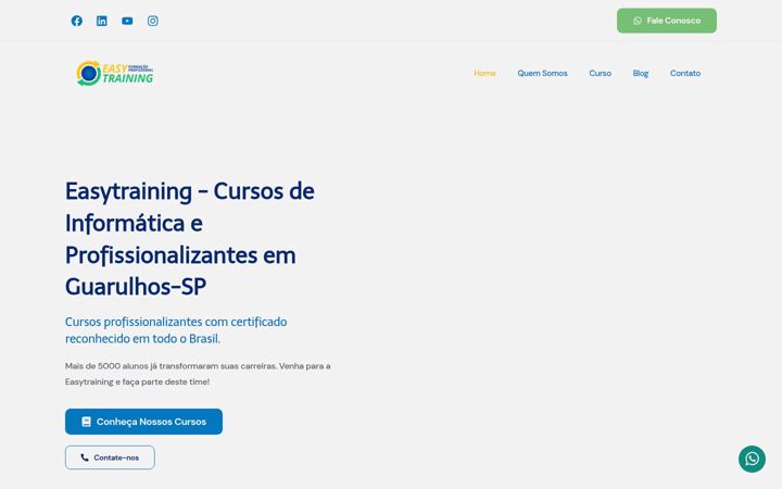 Screenshot of easytraining.com.br