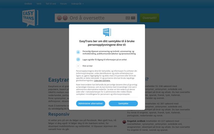 Screenshot of easytrans.org