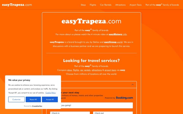 Screenshot of easytrapeza.com