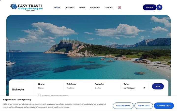 Screenshot of easytravelsardinia.com