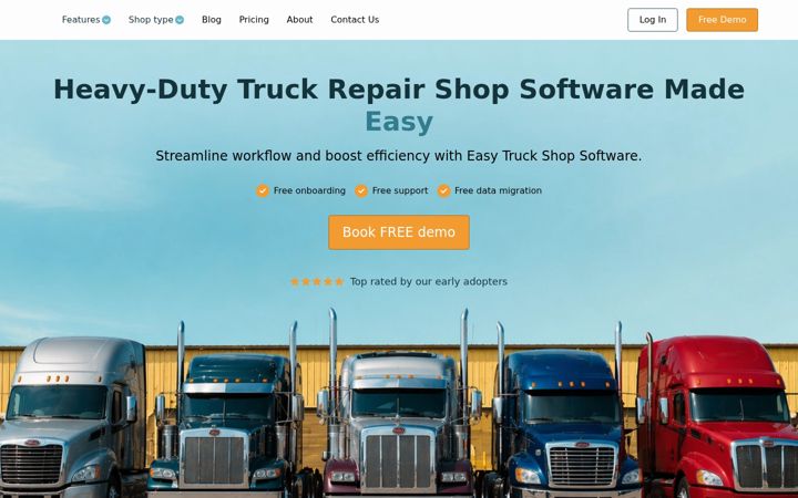 Screenshot of easytruckshop.com