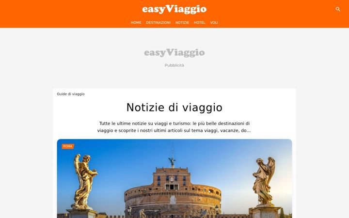 Screenshot of easyviaggio.com