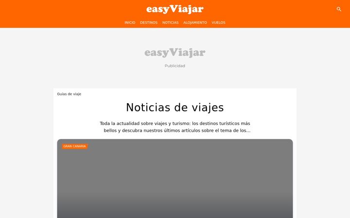 Screenshot of easyviajar.com