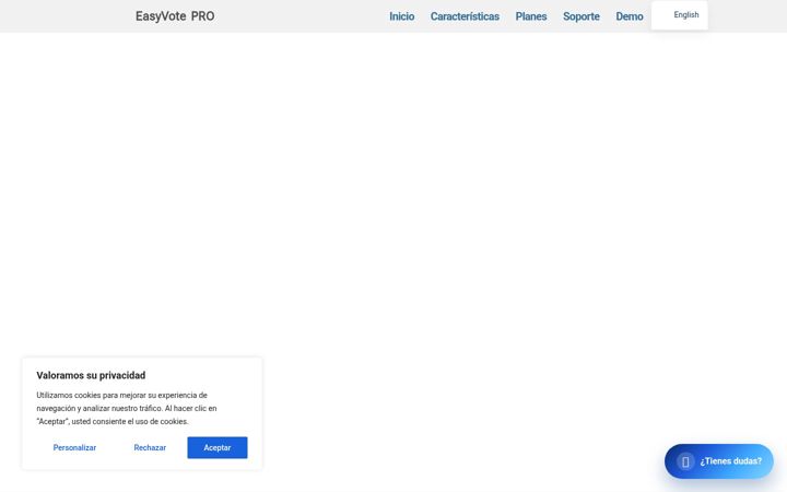Screenshot of easyvote.pro