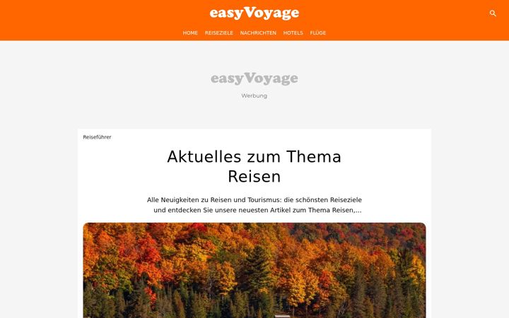 Screenshot of easyvoyage.de