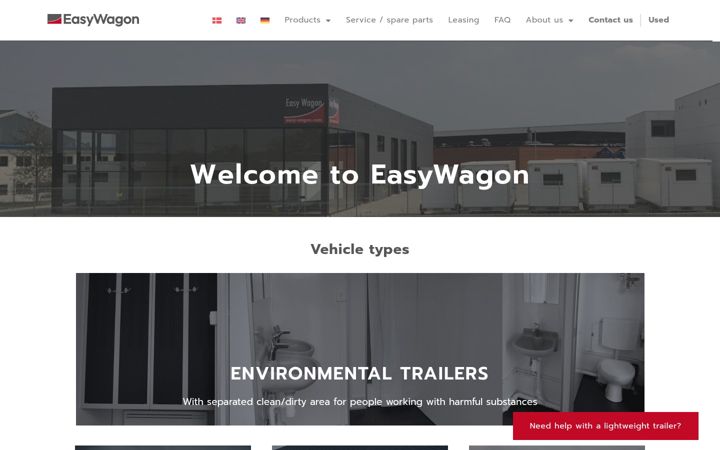 Screenshot ta' easywagon.com