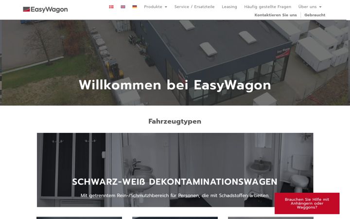 Snimka zaslona za easywagon.de