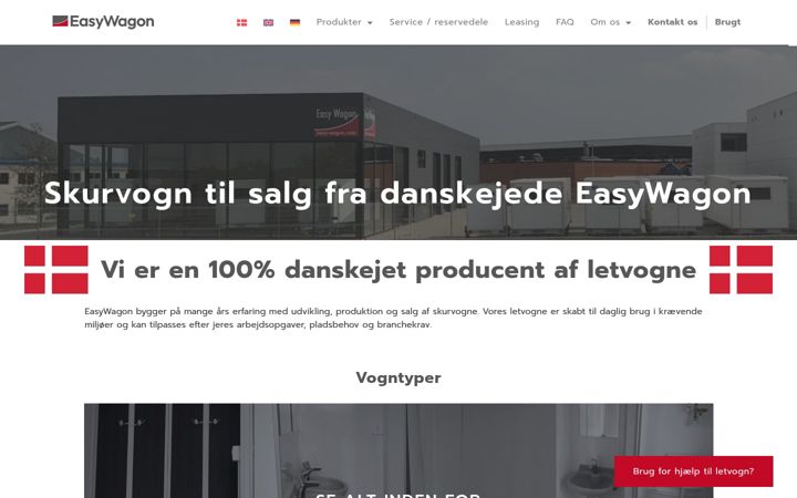 Skjámynd af easywagon.dk