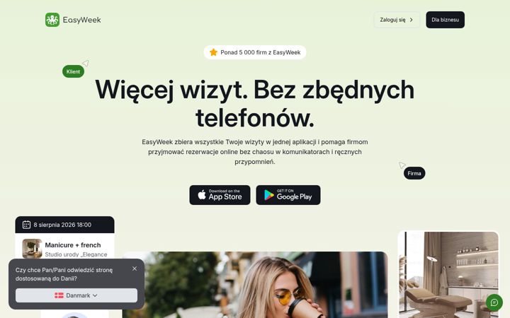 Captura de pantalla de easyweek.pl