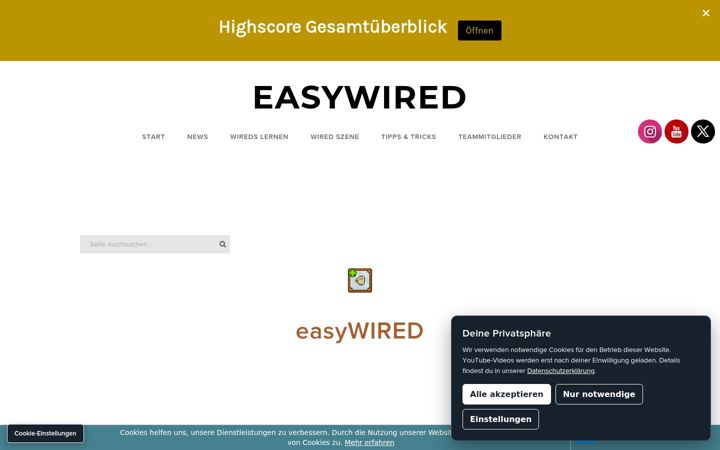 Snimka zaslona za easywired.de
