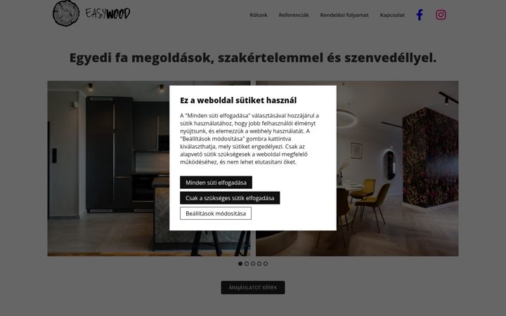 Képernyőkép: easywood.hu