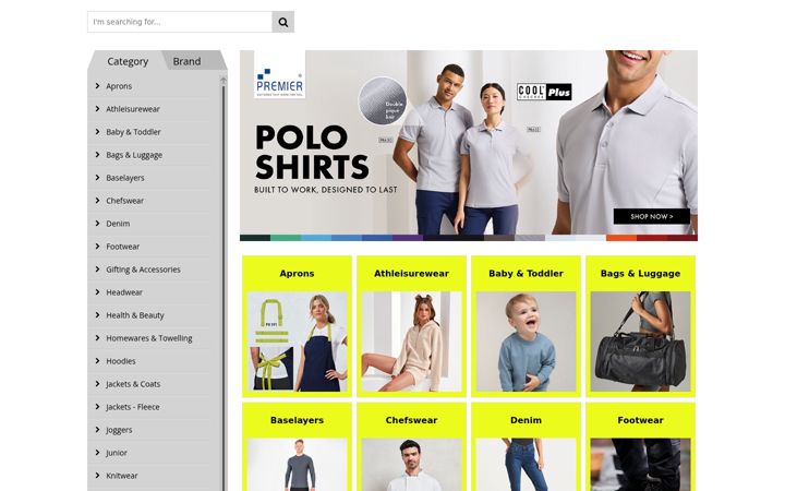 Screenshot of easyworkwear.co.uk