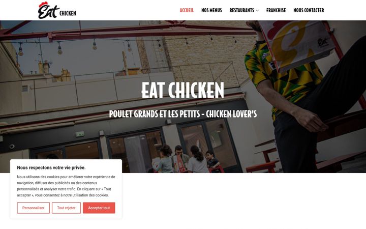 Screenshot of eat-chicken.fr