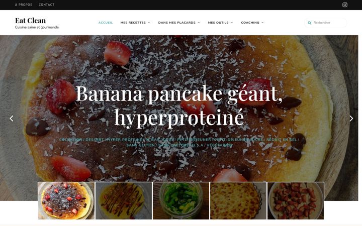 Screenshot of eat-clean.fr
