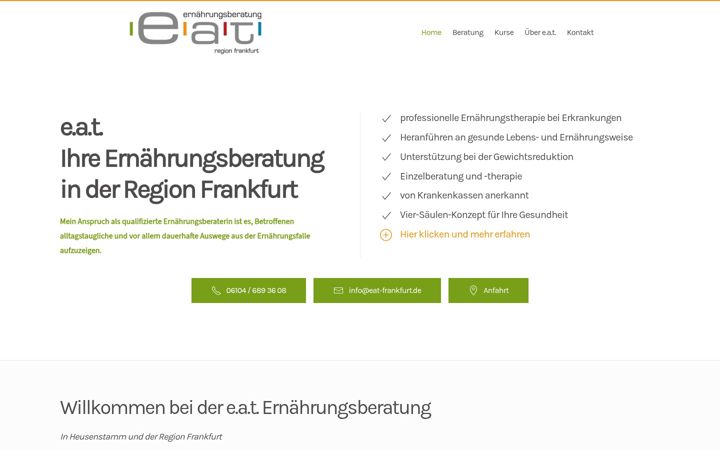 Snimka zaslona za eat-frankfurt.de