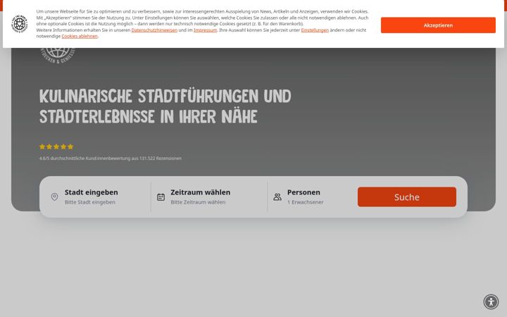 Screenshot of eat-the-world.com