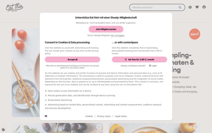Screenshot of eat-this.org