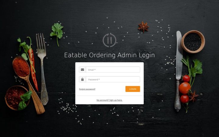 Screenshot of eatableadmin.com