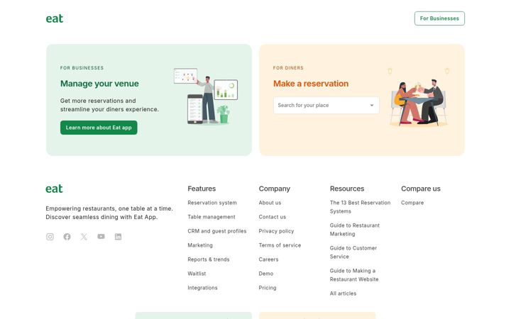Screenshot von eatapp.co