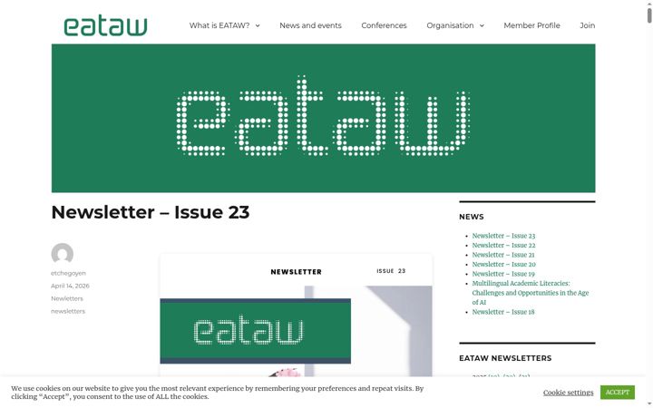 Screenshot of eataw.eu