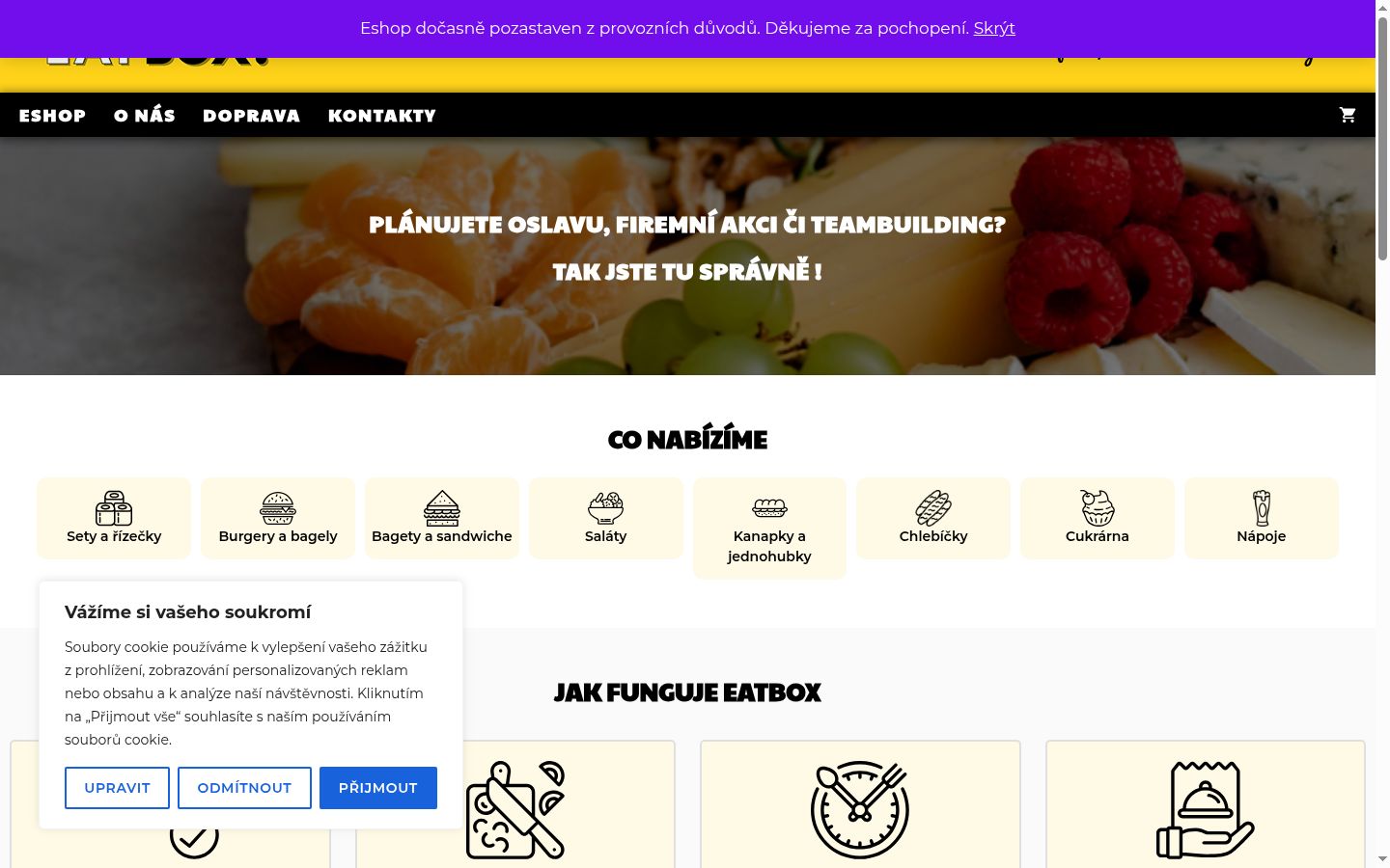 Screenshot tal-banner tal-kunsens muri qabel kwalunkwe interazzjoni
