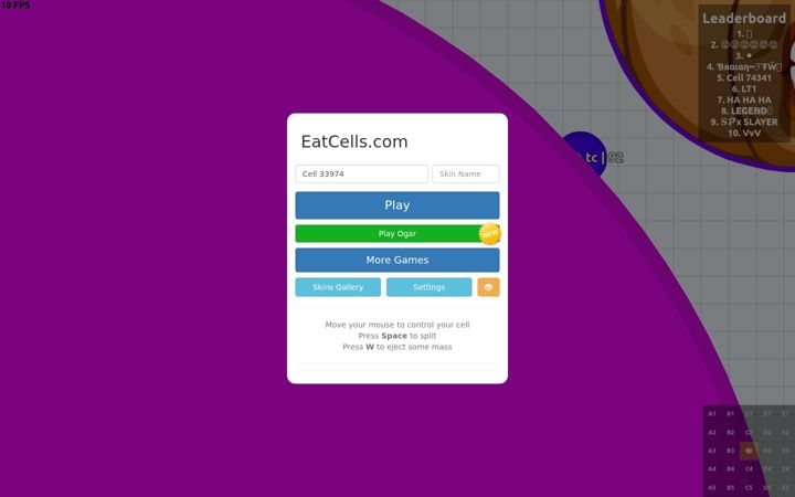 Screenshot von eatcells.com