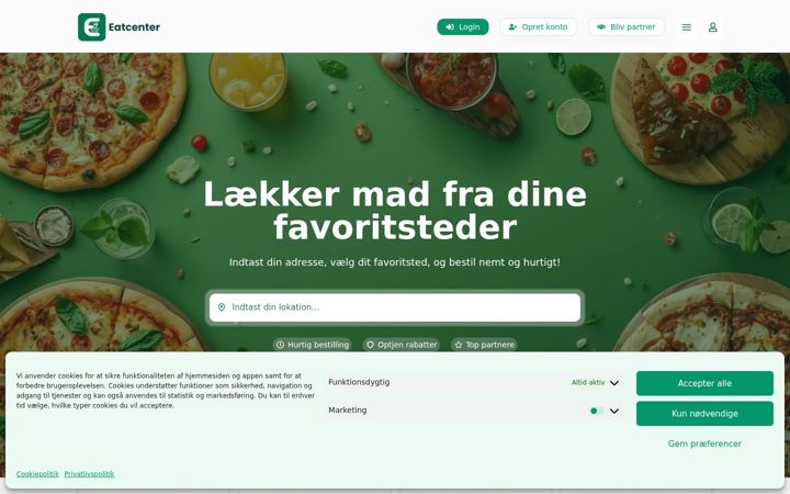 Skjámynd af eatcenter.dk
