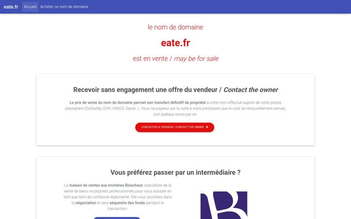 Screenshot of eate.fr