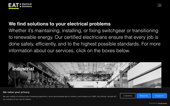 Captura de ecrã de eatelectrical.co.uk