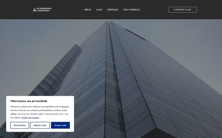 Screenshot of eatengenharia.com.br