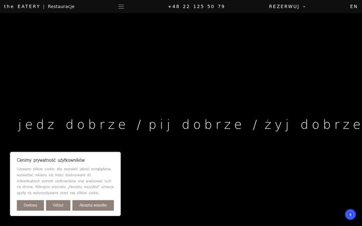 Captura de pantalla de eatery.pl