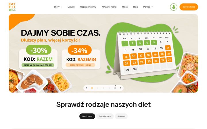 Captura de pantalla de eatfitcatering.pl