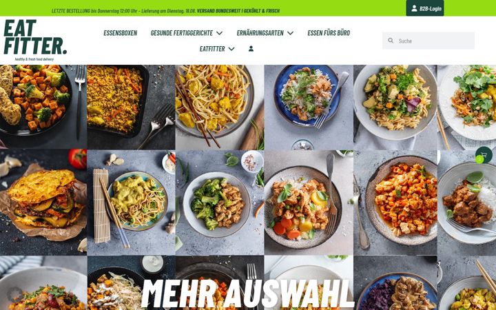 Screenshot of eatfitter.de