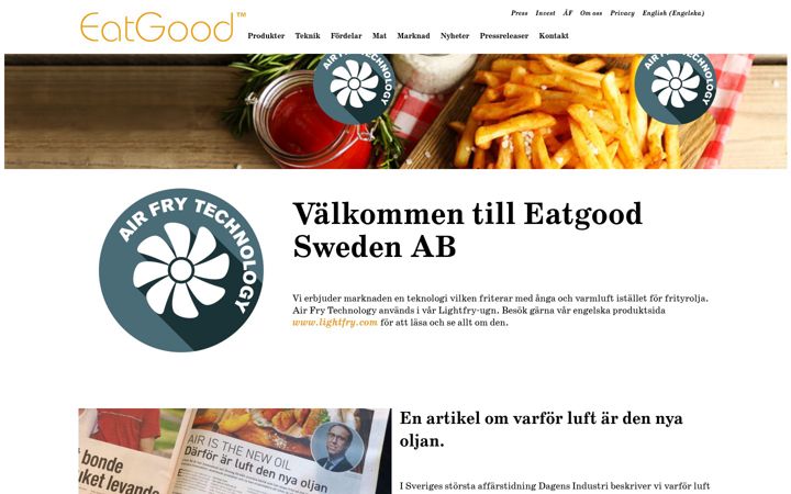 Snímek obrazovky eatgood.se